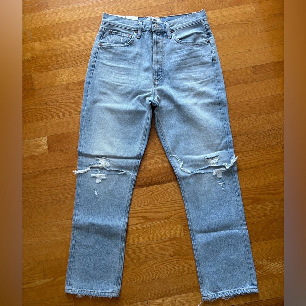 Agolde Riley high rise straight crop Jeans